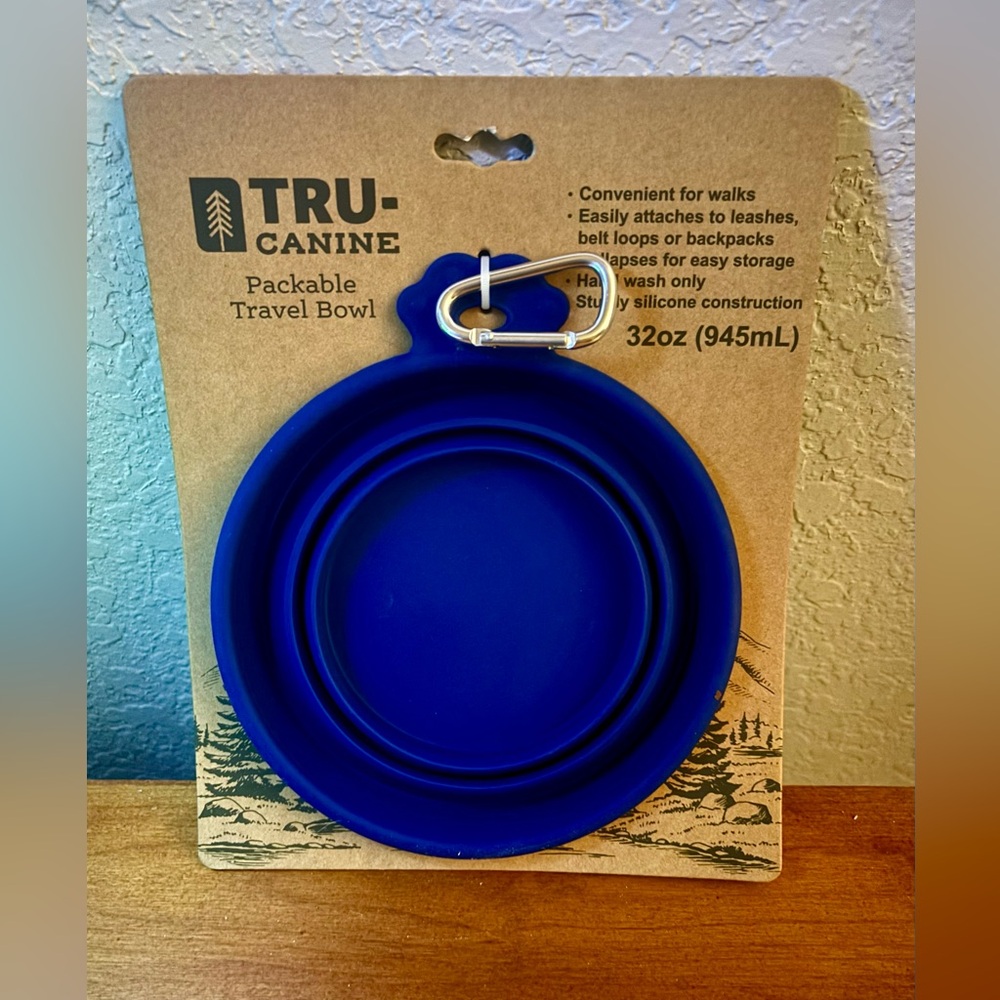 TRU-CANINE Packable Pet Travel Bowl